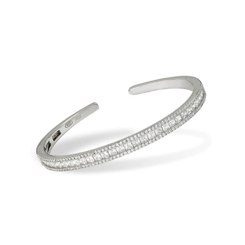 Pulsera plata ley con circonitas 17917PU