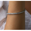 Pulsera plata ley con circonitas 10101PU