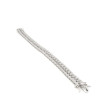 Pulsera ancha plata ley con circonitas 11377