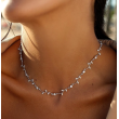 Collar plata ley con circonitas 12968CL