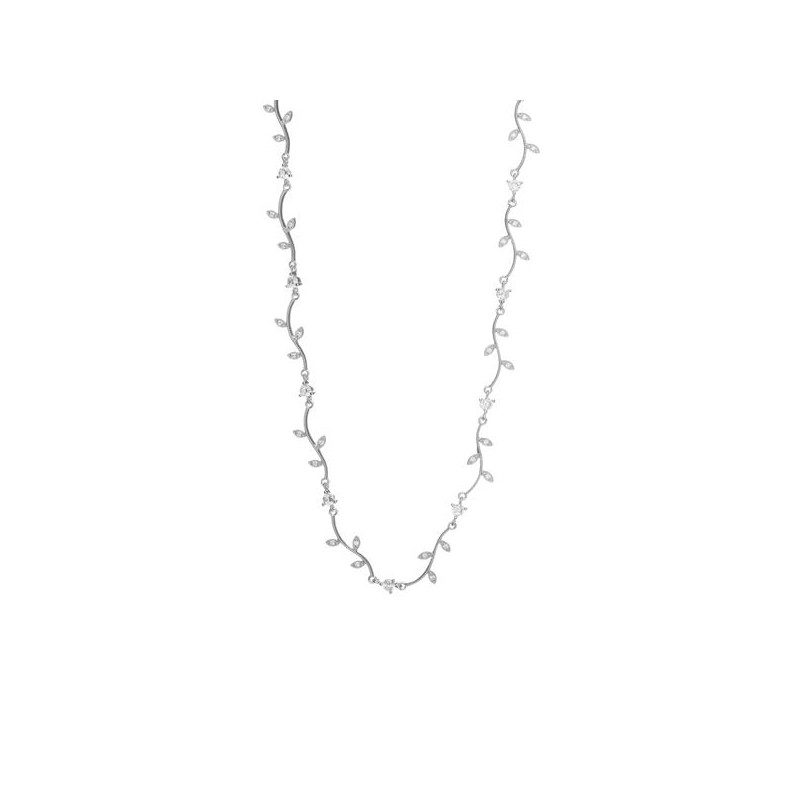 Collar plata ley con circonitas 12968CL