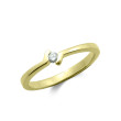 Anillo oro  y diamante 0.04 cts 3026b