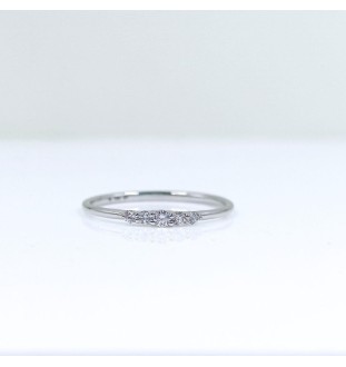 Anell or blanc i diamants  321412B