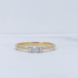 Anillo oro 18kts  tresillo 3 diamantes SP25200