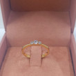 Anillo oro 18kts  tresillo 3 diamantes SP25200