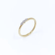 Anillo oro  18kts  tresillo 3 diamantes 772914B