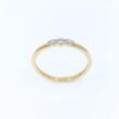 Anillo oro  18kts  tresillo 3 diamantes 772914B