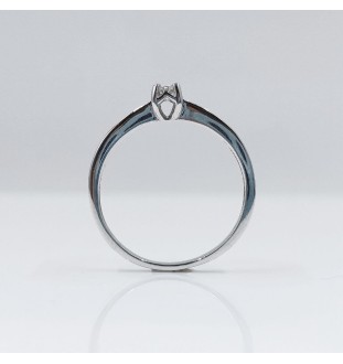 Anillo oro  blanco 18kts con diamante 6477/BB