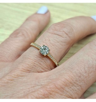 Anillo compromiso oro 18kts circonitas 9371/Z