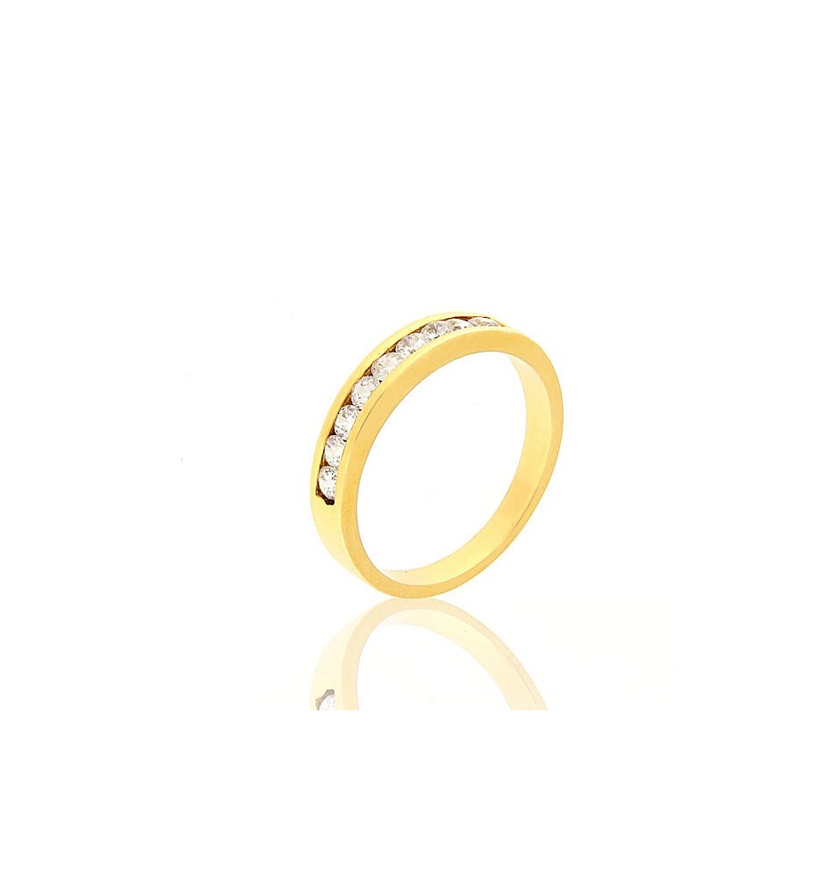 Media alianza oro 18kts con circonita 31/2386