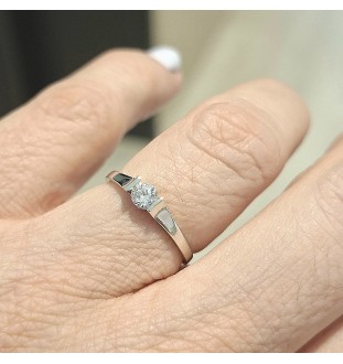 Anell or blanc 18 kts i circonita 5855171