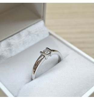 Anillo oro blanco 18 kts y circonita 2283/1/z