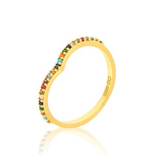 Anell or  18kts topacis de...