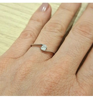 Anell or blanc 18kts...