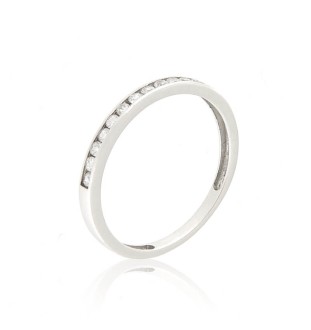 Anillo oro blanco 18kts circonitas 7337SB