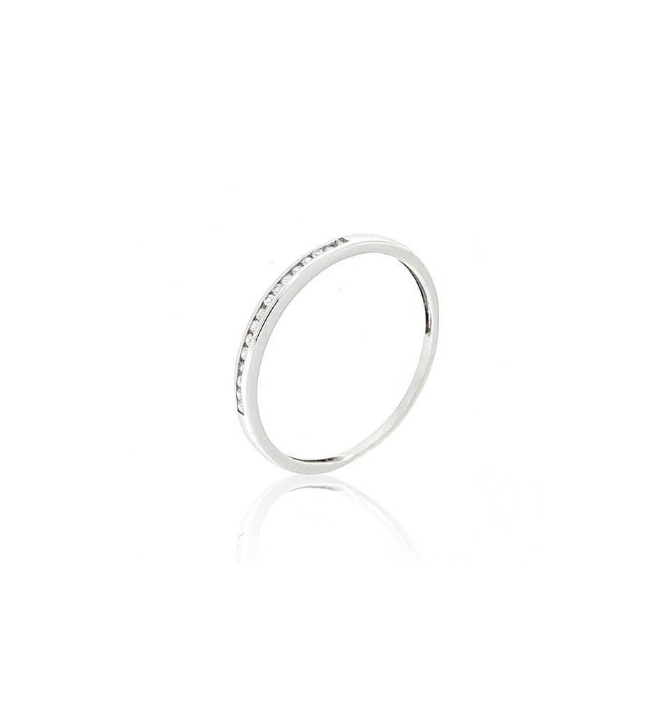 Anell or blanc 18kts circonites 7183sb