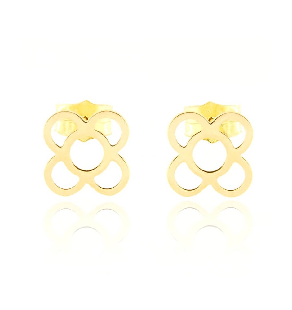Pendientes en oro 18kts Pannot-Flor de Barcelona