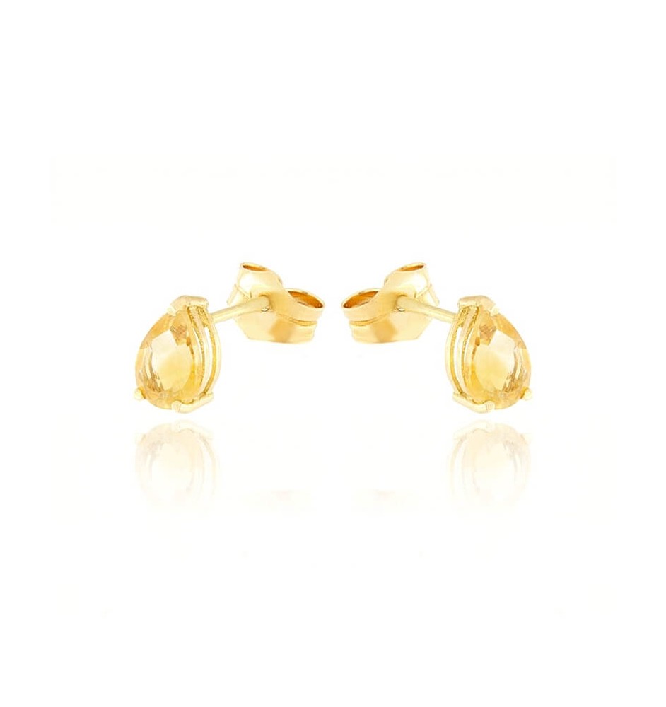 Pendientes oro 18kts citrino amarillo 8274CITR