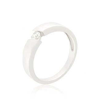 Anillo oro blanco y diamante 0.15cts 9367/BB