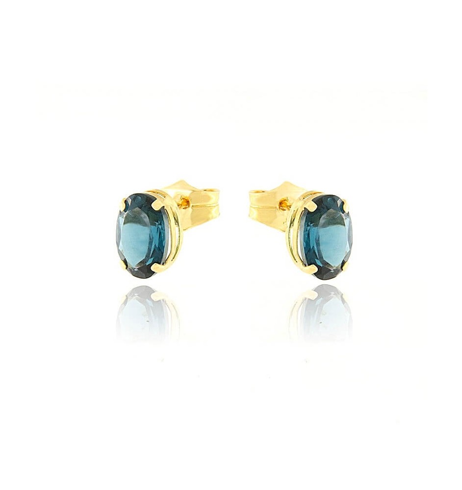 Pendientes oro 18kts London Blue 6885LB