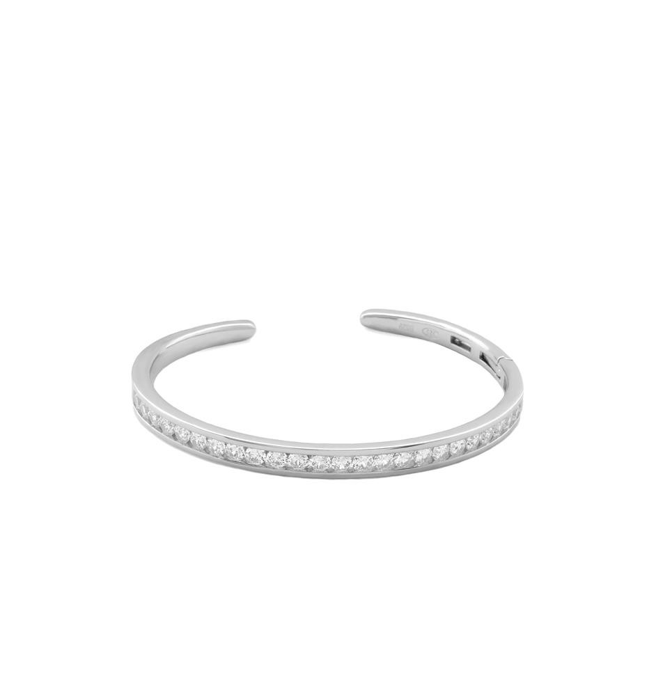 Pulsera plata ley con circonitas 18490PU