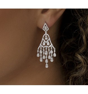 Pendientes plata de ley y circonitas 20075PE