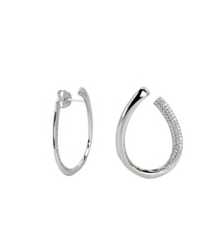 Pendientes plata de ley y circonitas Lineargent 20021PE
