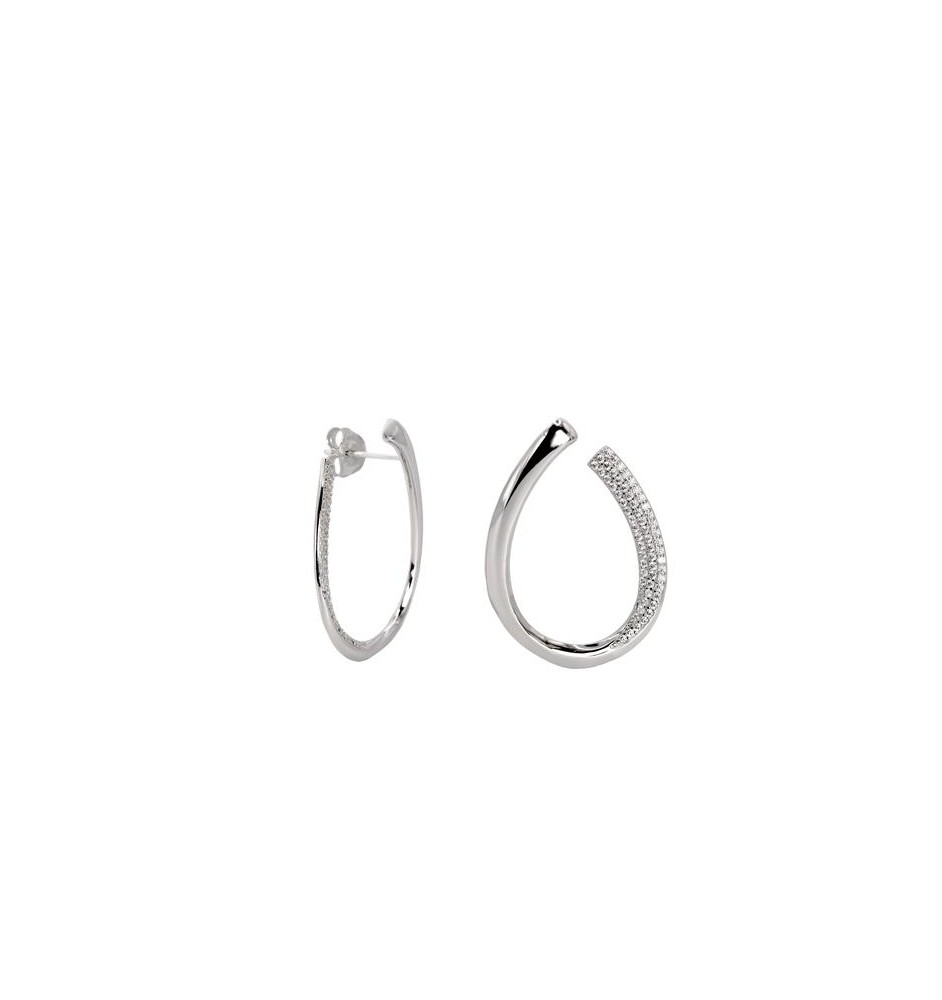 Pendientes plata de ley y circonitas Lineargent 20021PE