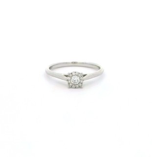 Anillo oro  blanco 18kts con diamantes 28710BB
