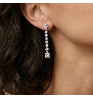 Pendientes  plata ley y circonitas 112A0290