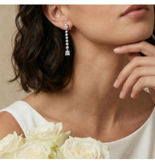 Pendientes  plata ley y circonitas 112A0290