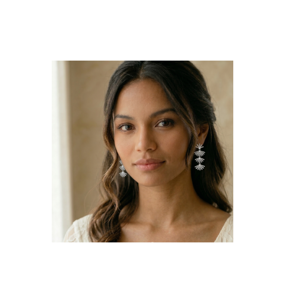 Pendientes plata de ley con circonitas Salvatore 211a0084