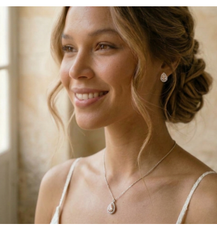 Pendientes plata ley y circonitas Salvatore 112A0278