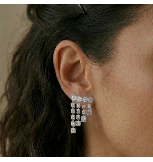 Pendientes  plata ley y...