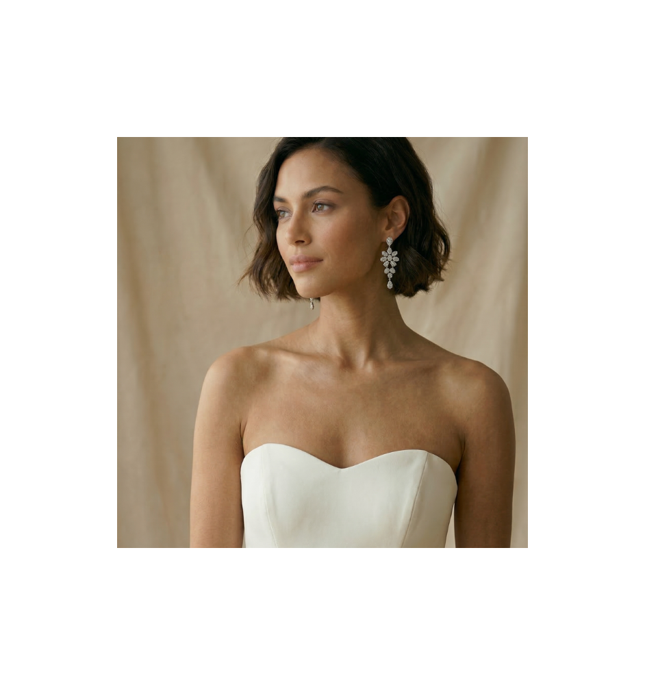 Arracades plata llei i circonites 15538PE