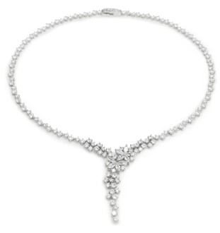 Collaret plata  llei amb circonites 19415Cl