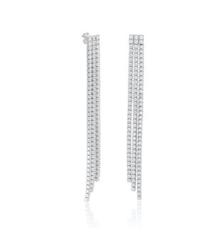 Pendientes en plata con circonitas 19526PE