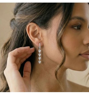 Pendientes en plata con...