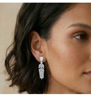 Pendientes  plata ley y...