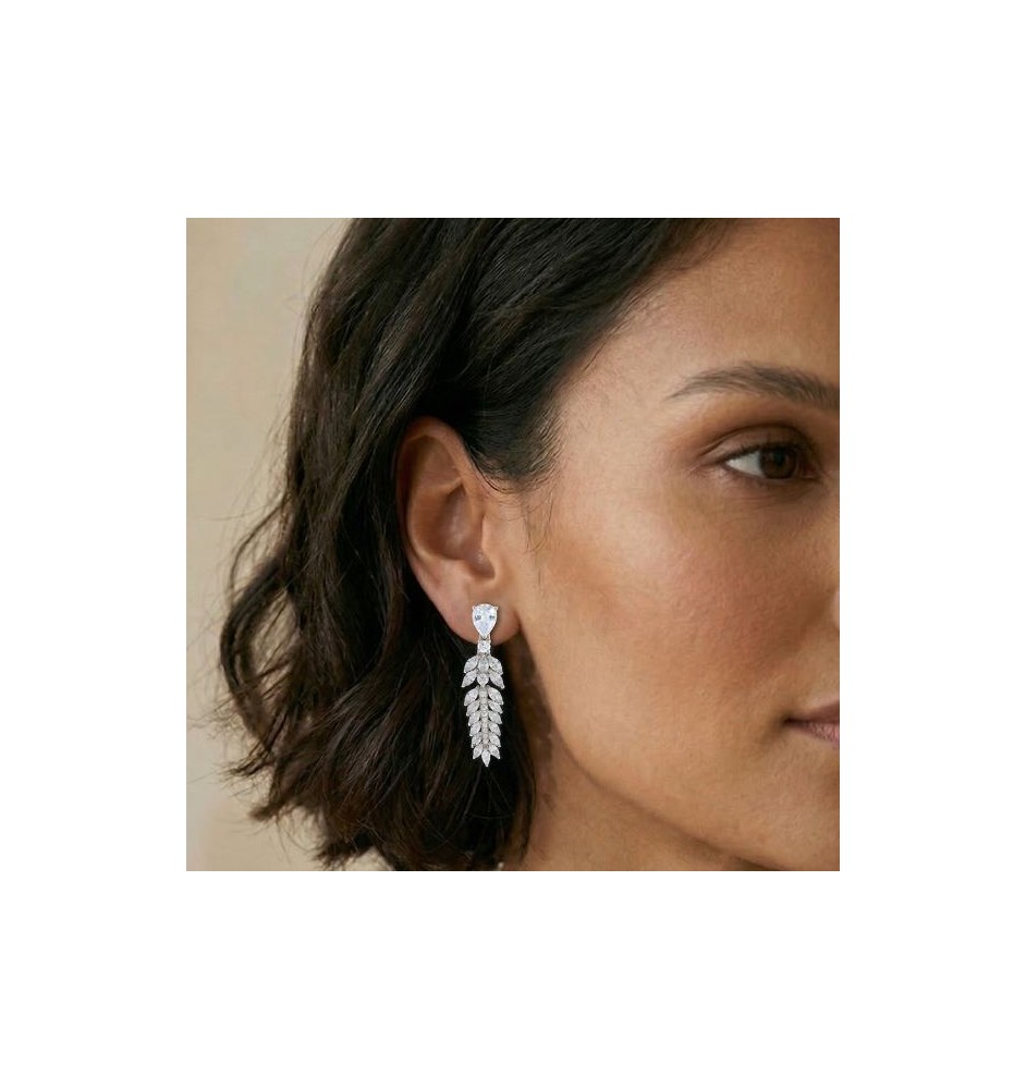 Arracades plata llei i circonites Salvatore 112A0282