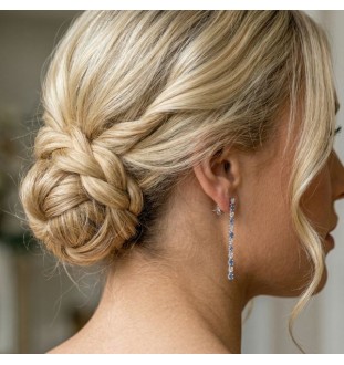 Pendientes plata ley con circonitas Salvatore 195A0115