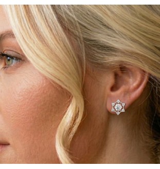 Pendientes plata circonita...