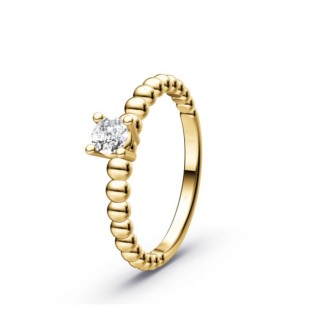 Anell de compromís or 18kts i diamants 0.25ct 90150