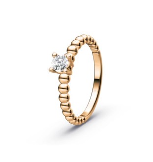 Anell de compromís or 18kts i diamants 0.25ct 90150