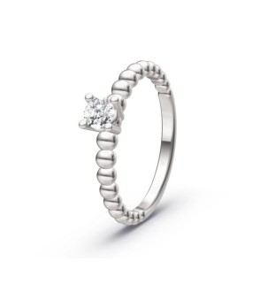 Anell de compromís or 18kts i diamants 0.25ct 90150