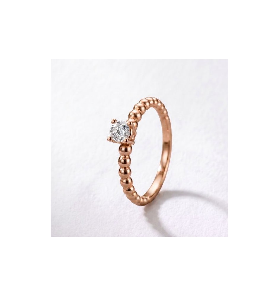 Anell de compromís or 18kts i diamants 0.25ct 90150