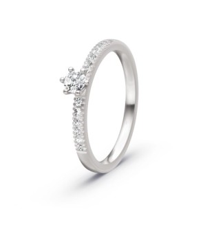 Anillo de compromiso oro 18kts y diamantes 0.27ct 90190