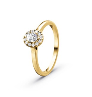 Anillo de compromiso oro 18kts y diamantes 0.32cts 90210