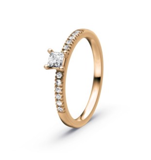 Anillo de compromiso oro 18kts y diamantes 0.32ct 90130