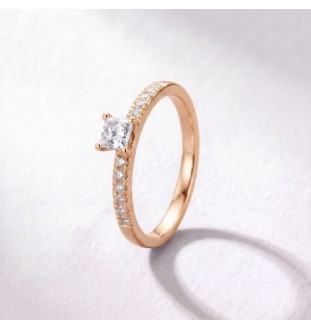 Anillo de compromiso oro 18kts y diamantes 0.32ct 90130